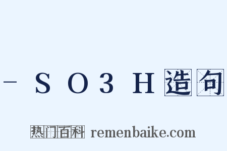 -SO3H造句是什么意思的图片